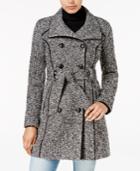 Guess Double-breasted Tweed Walker Coat