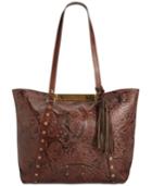 Patricia Nash Burnished Tooled Lace Benvenuto Tote