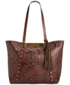 Patricia Nash Burnished Tooled Lace Benvenuto Tote