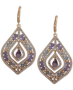 Lonna & Lilly Pave & Stone Beaded Chandelier Earrings