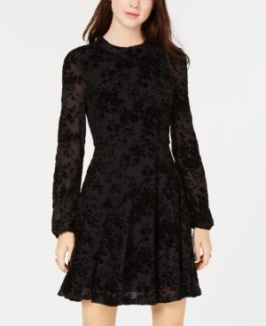 American Rag Juniors' Burnout Velvet Fit & Flare Dress, Created For Macy's