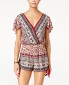 American Rag Printed Surplice Romper, Only At Macy's
