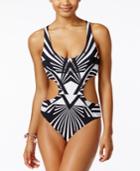Bar Iii Prism Cutout One-piece Swimsuit, Only At Macy's Women's Swimsuit