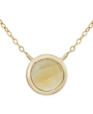 Citrine Pendant Necklace (1-1/4 Ct. T.w.) In 14k Gold