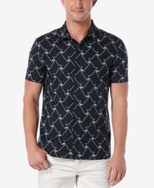 Perry Ellis Men's Geometric-print Short-sleeve Shirt