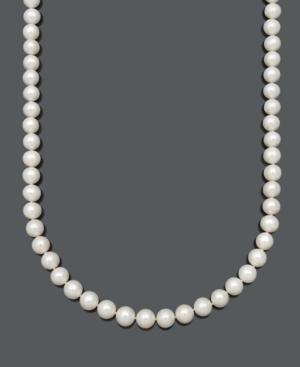"belle De Mer Pearl Necklace, 22"" 14k Gold Aa Cultured Freshwater Pearl Strand (10-11mm)"