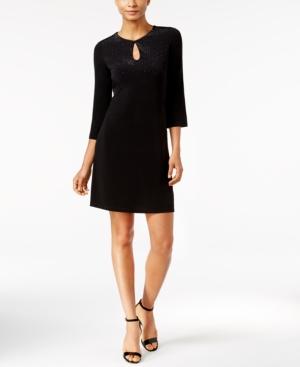 Calvin Klein Embellished Keyhole Dress