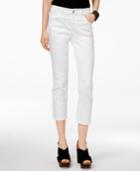 Inc International Concepts Cropped White Wash Jeans, Only At Macy's