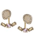 Lonna & Lilly Gold-tone Multi-stone And Pave Floater Earrings