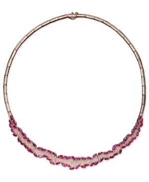 Rosa By Effy Ruby (11-5/8 Ct. T.w.) And Diamond (1-3/8 Ct. T.w.) In 14k Rose Gold, Created For Macy's