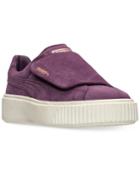 Puma Women's Suede Platform Strap Casual Sneakers From Finish Line