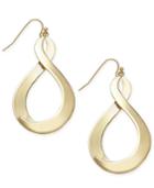 Inc International Concepts Gold-tone Polished Infinity Drop Earrings, Only At Macy's