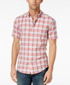 Tommy Hilfiger Men's Short-sleeve Grayson Plaid Shirt