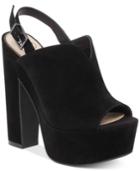 Jessica Simpson Rel Slingback Block-heel Platform Sandals Women's Shoes