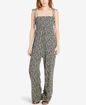 Denim & Supply Ralph Lauren Smocked Floral-print Jumpsuit