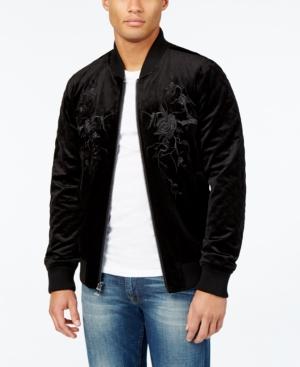 Guess Men's Fulham Velvet Bomber Jacket