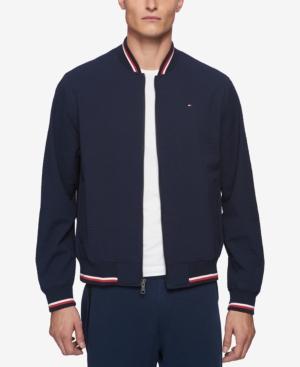 Tommy Hilfiger Men's Seersucker Bomber Jacket