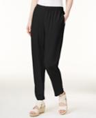 Eileen Fisher System Silk Slouchy Ankle Pants, Regular & Petite