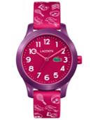 Lacoste Kids 12.12 Pink Silicone Strap Watch 32mm