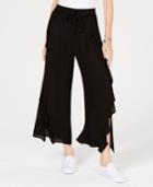 American Rag Juniors' Ruffled Wide-leg Pants, Created For Macy's