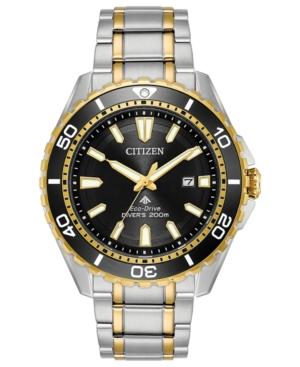 Citizen Eco-drive Men's Promaster Diver Two-tone Stainless Steel Bracelet Watch 44mm