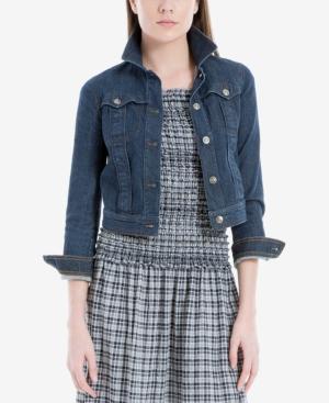 Max Studio London Cropped Denim Jacket