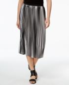 Eileen Fisher Recycled Polyester A-line Pleated Midi Skirt, Regular & Petite