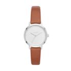 Dkny Women's Modernist Tan Leather Strap Watch 32mm, Created For Macy's