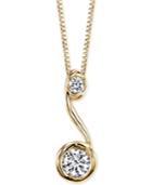 Sirena Diamond Drop Pendant Necklace (1/5 Ct. T.w.) In 14k Gold