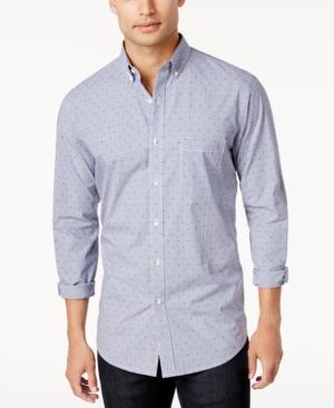Club Room Men's Triangle-dot Pattern Button-down Shirt, Only At Macy's