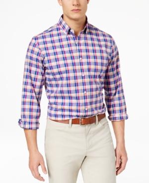 Club Room Men's Plaid Stretch Shirt, Created For Macy's