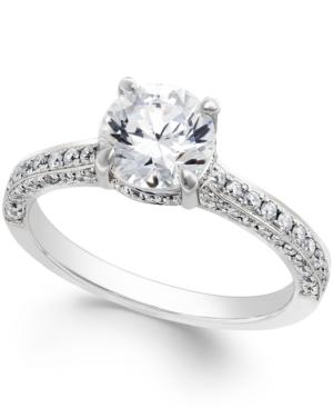 Certified Diamond Engagement Ring In Platinum (2-1/10 Ct. T.w.)