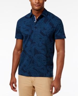Tommy Hilfiger Men's Paisley Cotton Polo