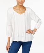 Style & Co. Striped Peasant Top, Only At Macy's