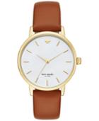 Kate Spade New York Women's Metro Luggage Leather Strap Watch 34mm Ksw1142