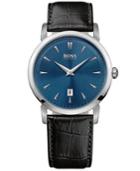 Hugo Boss Men's Boss Black Ultra Slim Black Leather Strap Watch 40mm 1513091