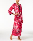 Oscar De La Renta Contrast-trimmed Printed Caftan