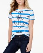 Tommy Hilfiger Cotton Anchor-print T-shirt, Created For Macy's