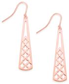 Charter Club Rose Gold-tone Filigree Drop Earrings, Created For Macy's