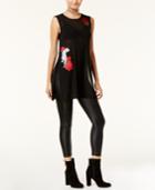 Material Girl Juniors' Applique Sheer Tunic, Created For Macy's