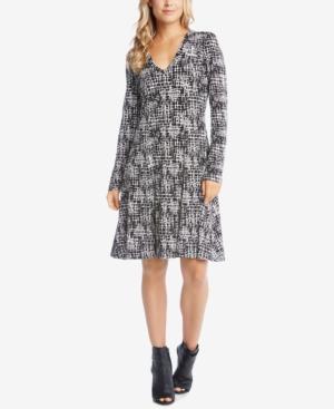 Karen Kane Printed Knit A-line Dress