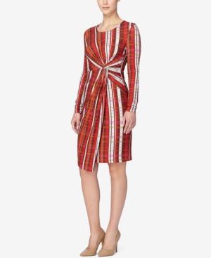 Catherine Catherine Malandrino Printed Faux-wrap Dress