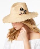 Steve Madden Embellished Insects Panama Hat