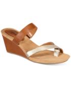 Style & Co Madelaa Slip-on Wedge Sandals, Created For Macy's Women's Shoes