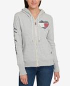 Tommy Hilfiger Embellished Fleece-lined Hoodie, Created For Macy's