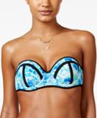 California Waves Carnival Tie-dyed Push-up Underwire Bikini Top Women's Swimsuit