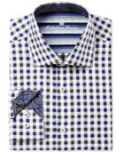 Michelsons Of London Men's Slim-fit Gingham Dress Shirt