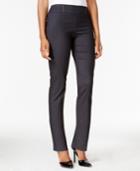 Jm Collection Petite Waverly Denim Pull-on Pants, Only At Macy's