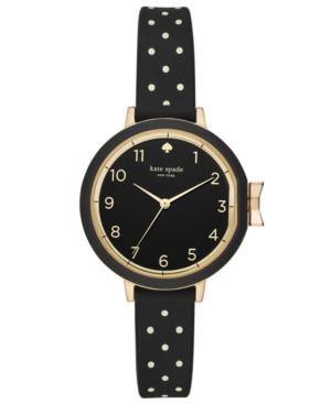 Kate Spade New York Women's Park Row Black Silicone Strap Watch 34mm