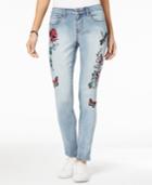 Earl Jeans Embroidered Boyfriend Jeans